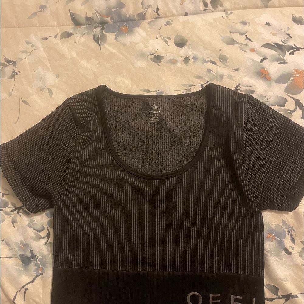 Black Striped Women's Top